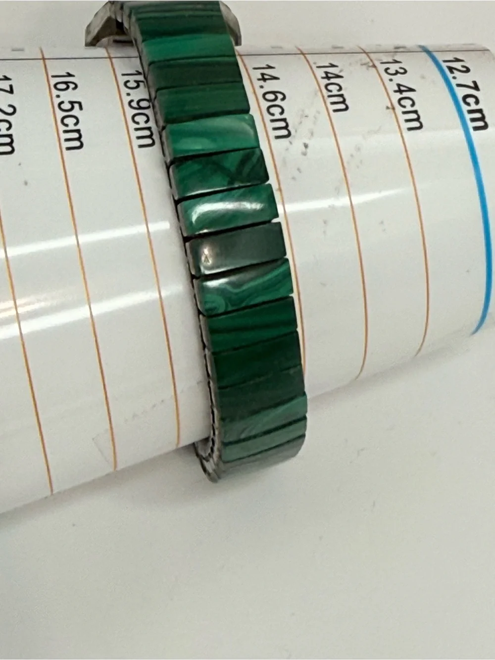 Malachite Green and Gold stretch vintage Watch